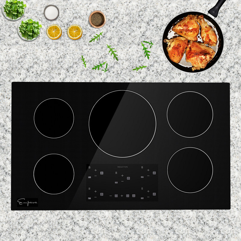 Empava Builtin Touch Control 36" Induction Cooktop with 5 Elements